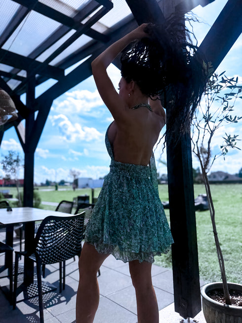 "COSMOPOLITAN" floral dress - green
